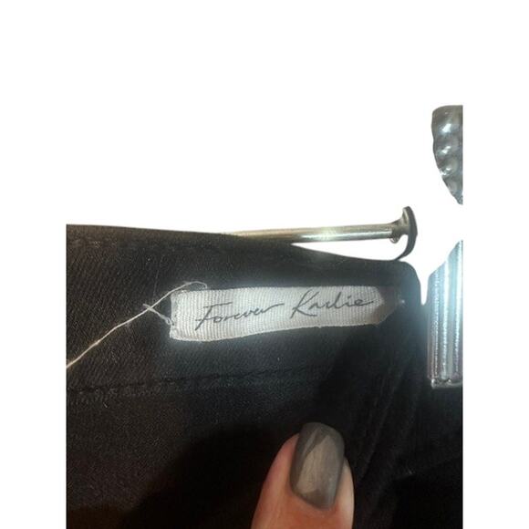 Frame Film Noir Black Forever Karlie Raw Hem Skinny Ankle Jeans Women Sz 25 - Picture 9 of 11